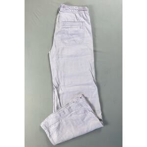 Hei-Hei by Anthropologie Wide Leg Flare Linen Blend Pants. Purple, Women's 4 GUC